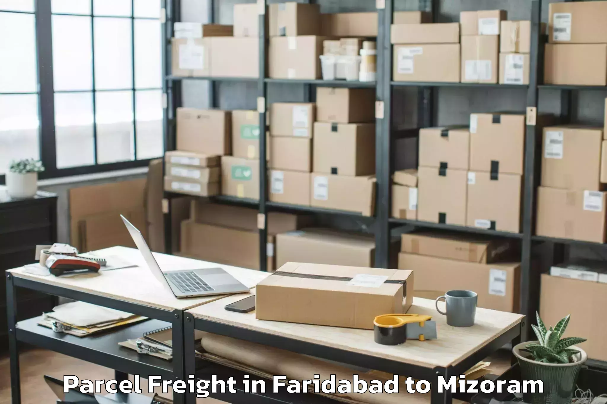 Faridabad to Ngopa Parcel Freight